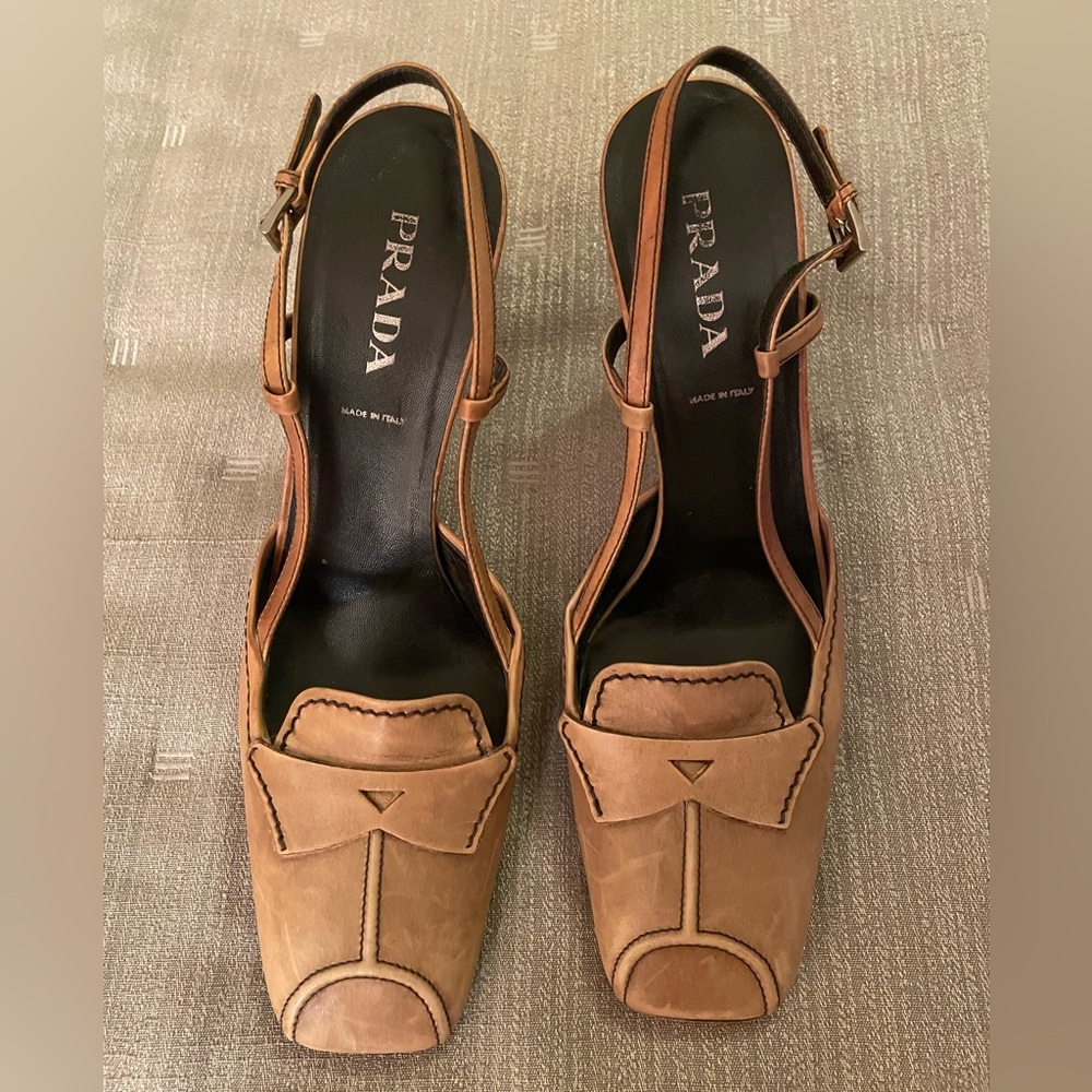 Prada Slingback 4” Heels (Authentic)